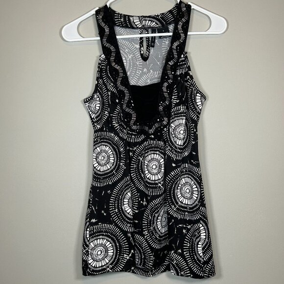 new directions Tops - y2k black & white tank blouse